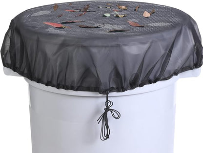 37.5 Inch Mesh Cover for Rain Barrel, Rain Bucket Leaf Filter Screen Cover by OwlFocus