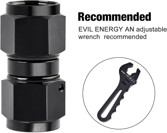 EVIL ENERGY 3AN Female to 3AN Female Straight Swivel Coupler Union Fitting - Image 4