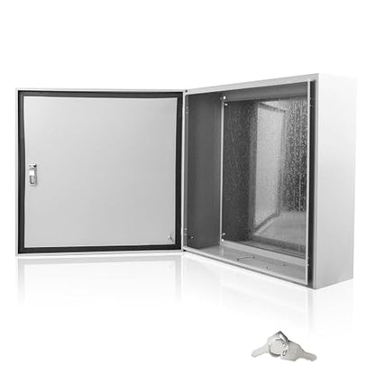 Electrical Box 24 x 20 x 8 Inch Indoor Outdoor Electrical Enclosure Box Steel by Fsehyue
