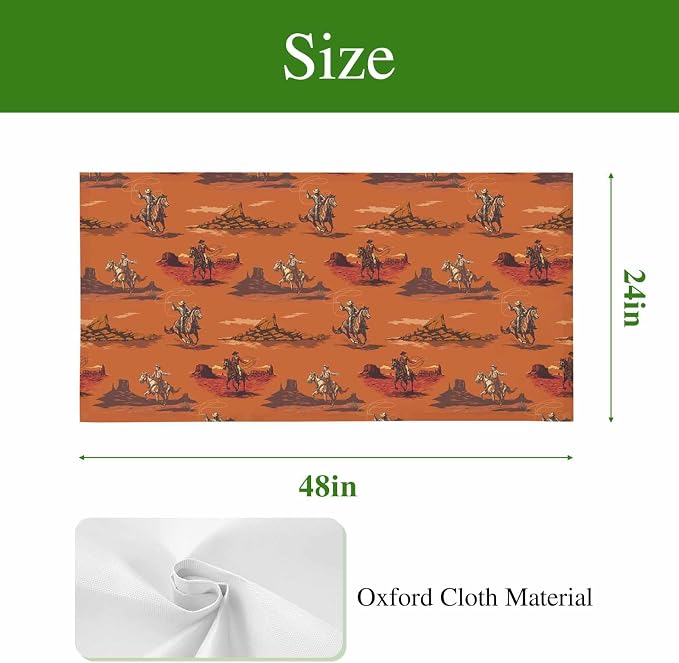 Cowboys Horses 1 Pc Fluorescent Light Cover 4 x 2 Feet, Desert Ethnic Winds - Image 9