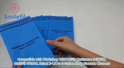 Smilefil 9 Pack Wet Dry Vacuum Filter Bags Compatible - Image 9