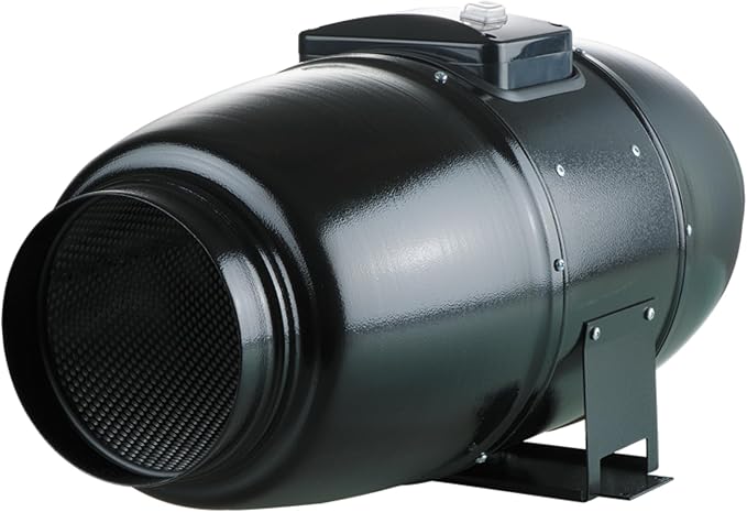 VENTS-US TT Silent M 150-6" Inline Mixed Flow 6” Duct Fan Includes Double-speed capacitor motor with Thermal Overload Protection – UV Resistant, Quiet Operation, Up to 327 CFM