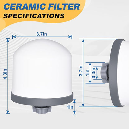 4Pack Replacement Ceramic Dome Water Filter 0.2 to 0.5 micron - Image 3