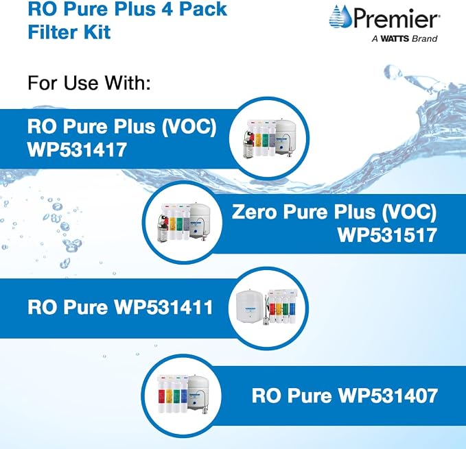 Watts Premier RO Pure Plus 4-Pack Filtration Kit - Image 3