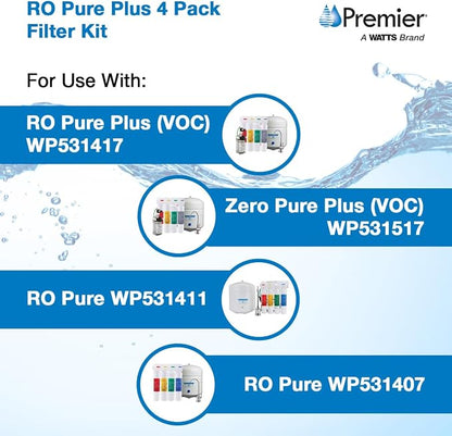 Watts Premier RO Pure Plus 4-Pack Filtration Kit - Image 3