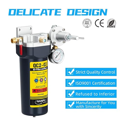 NANPU QC2 3/8" NPT Desiccant Air Dryer - Image 5