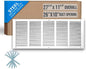 Fits 26x10 Duct Opening | Steel Return Air Grille by Handua | Vent Cover Grill by Handua