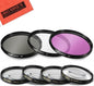 62mm 7PC Filter Set for Panasonic DMC-FZ1000 4K Point and Shoot Camera by Big+Mike%27s