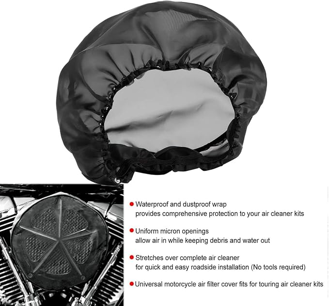Motorcycle Waterproof Air Filter Rain Sock Dustproof Protective Cover - Image 4