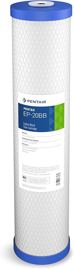 Pentair Pentek EP-20BB Big Blue Carbon Water Filter, Whole House Carbon Block by PENTAIRPENTEK