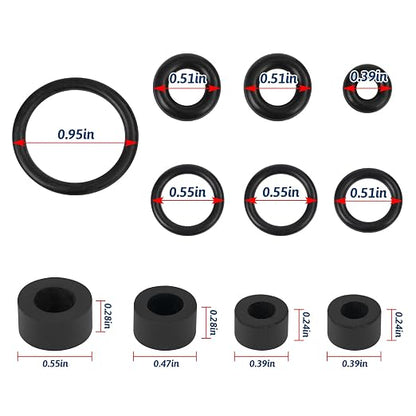 Fuel Bowl Seal Kit Fuel Filter Bowl Drain Valve Housing O Ring Seal Kit - Image 4