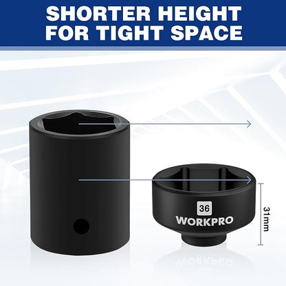 WORKPRO 24-38mm Oil Filter Socket Wrench, Oil Filter Removal Tool, Oil Filter - Image 5