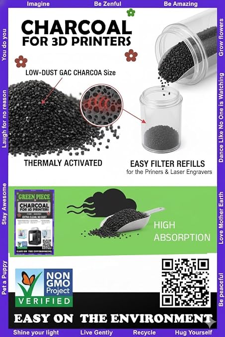 Activated Carbon for 3D Printers & Laser Engravers – Thermally Activated - Image 2