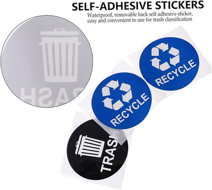 8pcs Garbage Sorting Stickers Waste Recycling Labels - Image 4