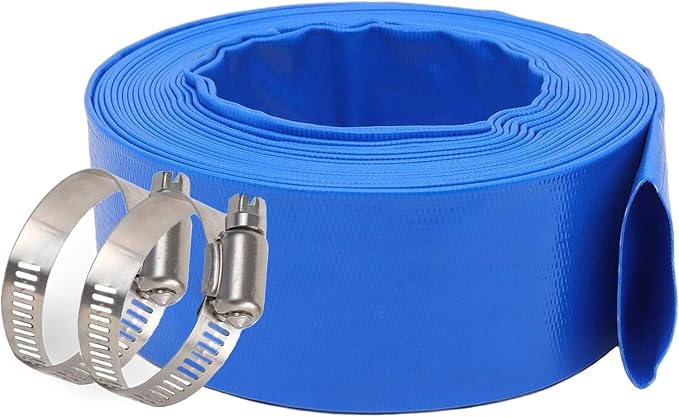 Eastran 3”Diameter x 50ft Blue Backwash Hose by EASTRANS