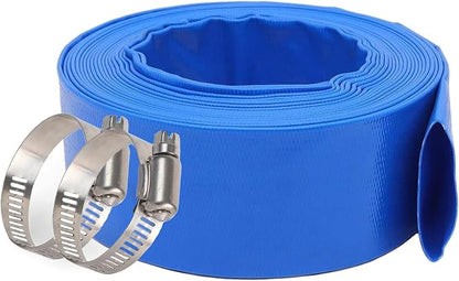 Eastran 3”Diameter x 50ft Blue Backwash Hose by EASTRANS