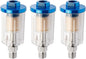 3 Pcs Compressed Air Filter Water Oil Separator, 1/4 Inch NPT Inlet and Outlet by Unknown