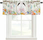 Easter Curtain Valances for Windows, Kitchen Valance Window Treatment, Spring by Unknown