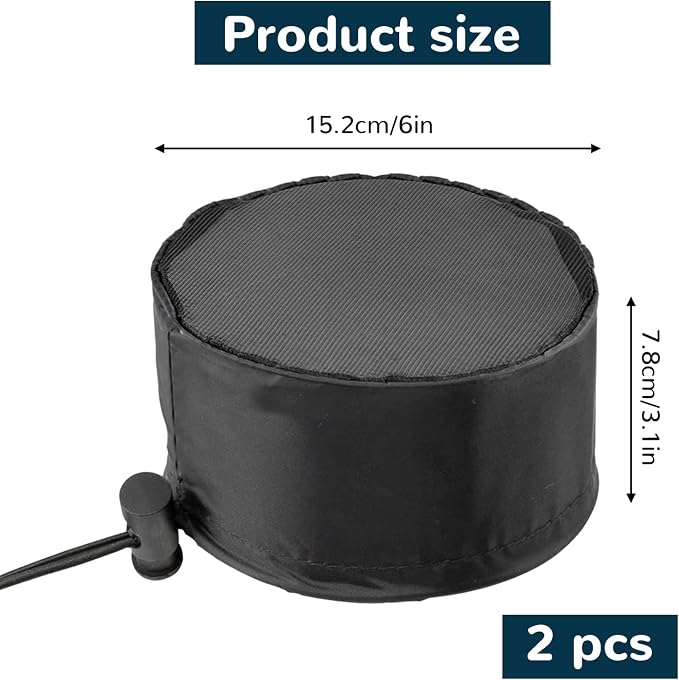 2Pcs 6 Inch Grow Tent Vent Cover Filter, Duct Filter Net - Image 2