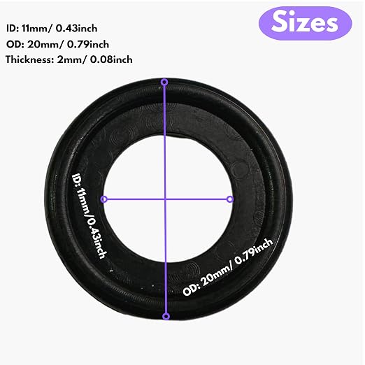 50PCS Rubber Oil Drain Plug Gasket Replacement - Image 2