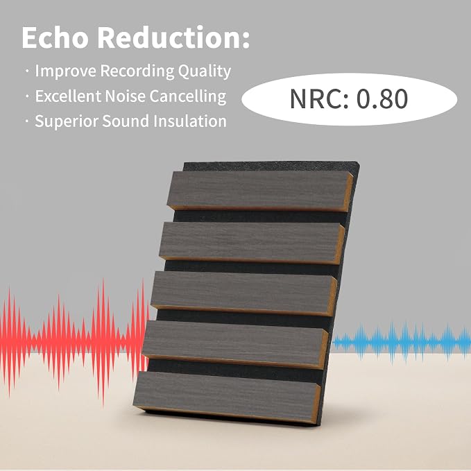 Wood Slat Wall Panel, 3D Soundproof Wall Panels, Large Acoustic Panels - Image 3