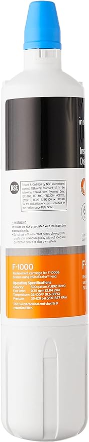 INSINKERATOR F-1000 Under Sink Water Filter Replacement Cartridge - Image 3