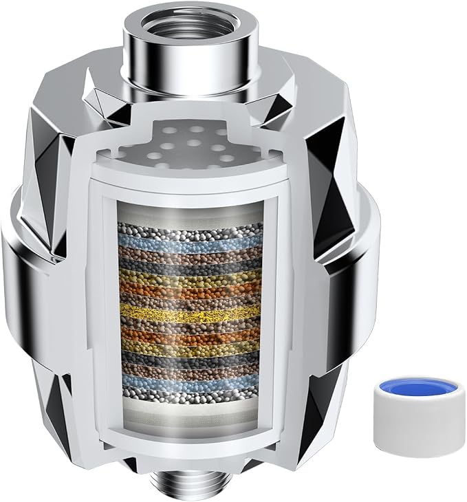Hibbent Shower Filter for Hard Water, High Output Shower Head Filter to Remove by Hibbent