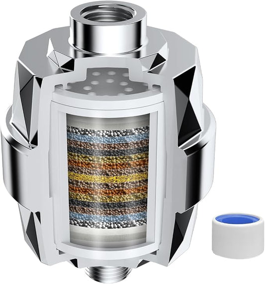 Hibbent Shower Filter for Hard Water, High Output Shower Head Filter to Remove by Hibbent