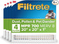 Filtrete 20x20x1 AC Furnace Air Filter, MERV 8, MPR 700, Tough on Pollen by Filtrete