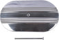 GELUOXI 15" Oval Half Finned Polished Aluminum Air Cleaner Replacement by GELUOXI