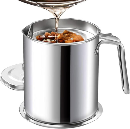 Chihee Grease Container Stainless Steel Bacon Grease Saver by Chihee