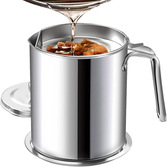 Chihee Grease Container Stainless Steel Bacon Grease Saver by Chihee