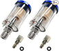 2 PCS Water Oil Separator Filter, 1/4" NPT Inlet and Outlet Airbrush Filter Air by Unknown