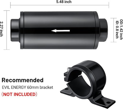 EVIL ENERGY Inline Fuel Filter 40 Micron - Image 2