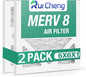 2 Pack Updated 6x6x1Air Filter, pertain Merv 8 HVAC Pleated A/C Furnace Filters by Unknown