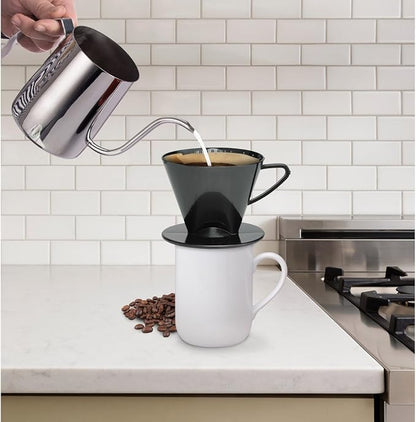 Fino Pour-Over Coffee Brewing Filter Cone, Number 2-Size, Brews 2 to 6-Cups - Image 3