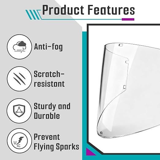 8 Pcs Face Shield Replacement Window Compatible - Image 5