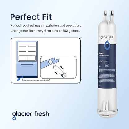 GLACIER FRESH Compatible with 4396841 Refrigerator Water Filter, Filter 3 - Image 5