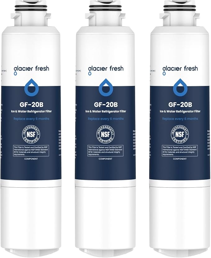 GLACIER FRESH DA29-00020B Refrigerator Water Filter Compatible by GLACIERFRESH