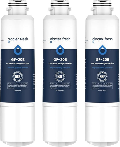 GLACIER FRESH DA29-00020B Refrigerator Water Filter Compatible by GLACIERFRESH