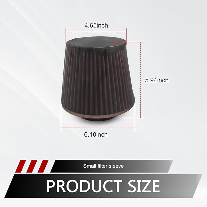 Car Cold Air Intake Filter Dustproof Cover, Universal Cone Protective Cover - Image 2