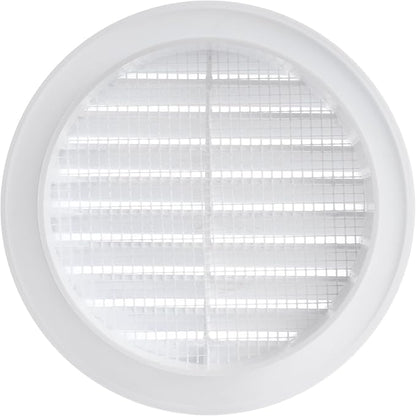 White 4" Inch Round Ventilation Grille - Image 2
