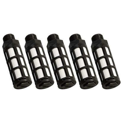 Quickun Plastic Exhaust Air Silencer, 3/8" Air Line Pneumatic Muffler Black Air by VisittheQuickun