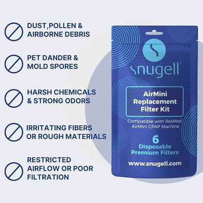 Snugell AirMini CPAP Filters – 6-Pack – Compatible - Image 5