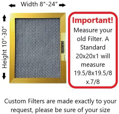 CARTER | Gold | MERV 8 | HVAC & Furnace Filter | Washable Electrostatic) - Image 2