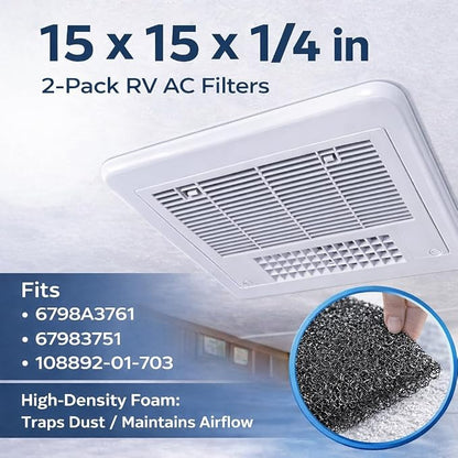 RV AC Foam Filter Compatible - Image 2