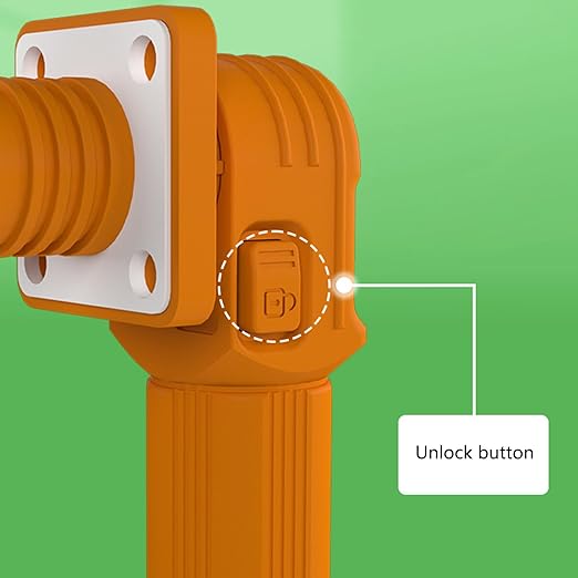 350A Battery Energy Storage Connector, 120mm² High Current Connectors IP67 Waterproof Copper Plate Wiring Power Adapter Quick Plug Terminal Right Angle Plug and Socket (1500V Black+Orange)
