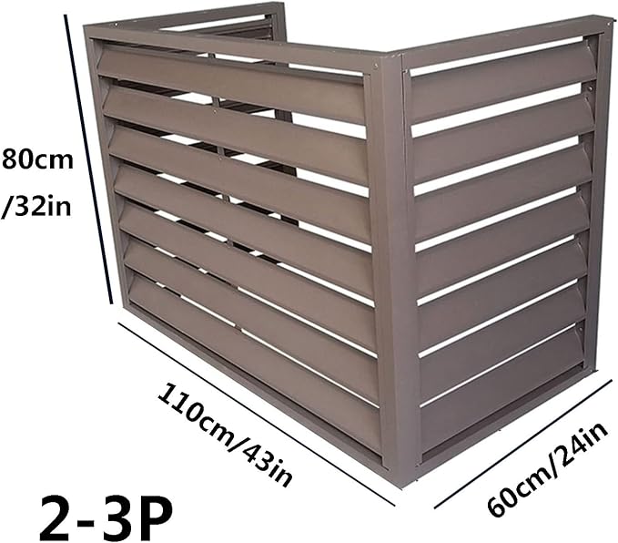 Freestanding Louvered Space Divider, outdoor garbage can enclosures, balcony - Image 2