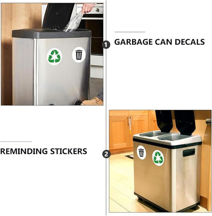 BESTOYARD 6-Pack Adhesive Garbage Classification Decals Waterproof Waste - Image 5