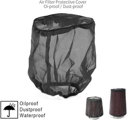 Plplaaoo Universal Air Filter Protective Cover – Black Dustproof Air Intake - Image 2
